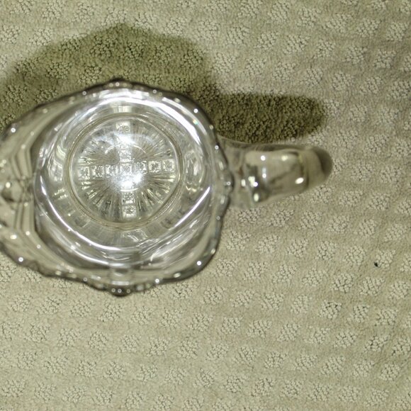 STUNNING! Vintage Floral Uranium Green Glow Depression Glass  11" Pitcher - Picture 8 of 11